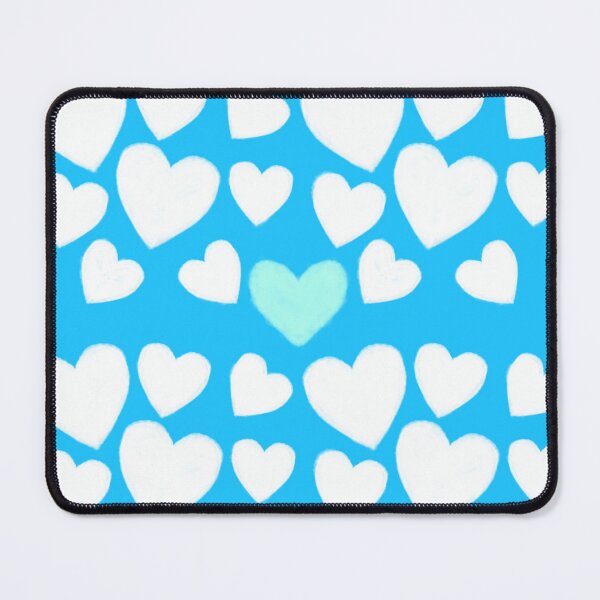 Item preview, Cute Heart Pattern Blue Aesthetic | Pastel Love Wallpaper designed and sold by RiyanaStudio.