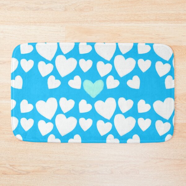 Item preview, Cute Heart Pattern Blue Aesthetic | Pastel Love Wallpaper designed and sold by RiyanaStudio.