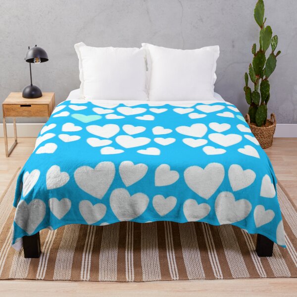 Item preview, Cute Heart Pattern Blue Aesthetic | Pastel Love Wallpaper designed and sold by RiyanaStudio.