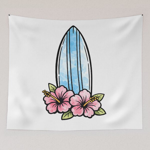 Item preview, Surfboard and Flowers designed and sold by GraphicsClub.