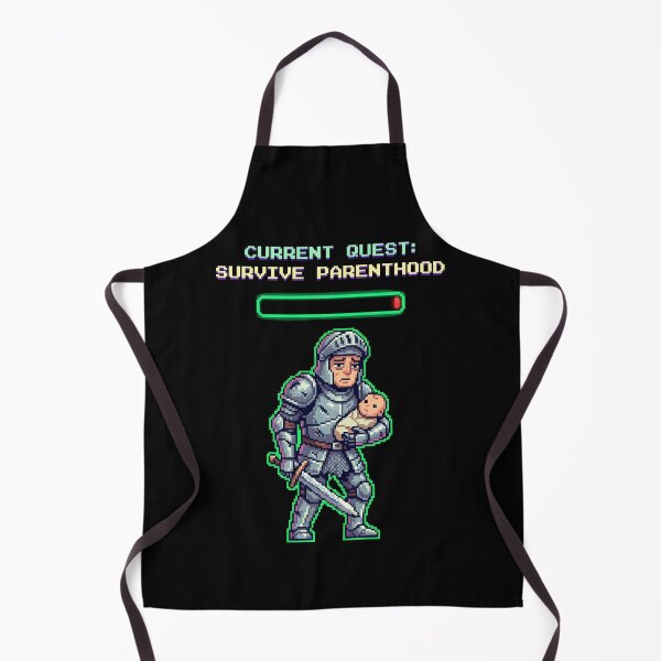 Item preview, Current Quest: Survive Parenthood — Pixel Art RPG Knight Gamer Parent Humor, New Parent Gift designed and sold by Luminari Creations.