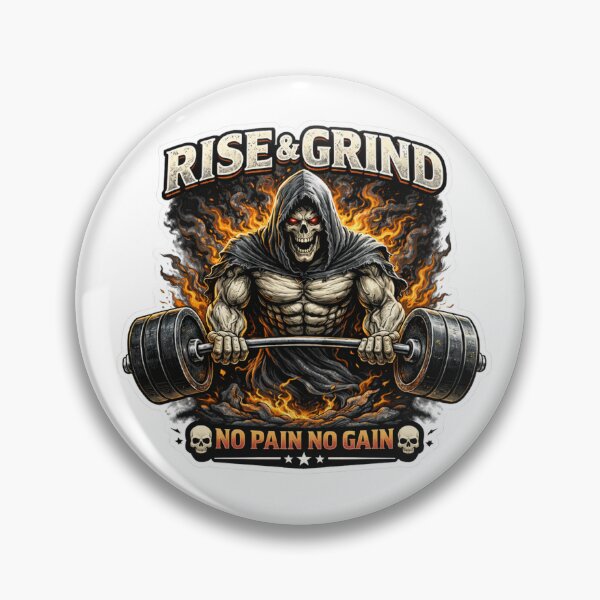 Item preview, Rise and Grind Gym Reaper designed and sold by Psychlee Best Finds.