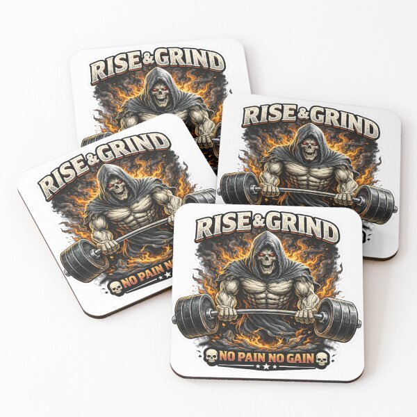 Item preview, Rise and Grind Gym Reaper designed and sold by Psychlee Best Finds.