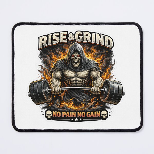Item preview, Rise and Grind Gym Reaper designed and sold by Psychlee Best Finds.