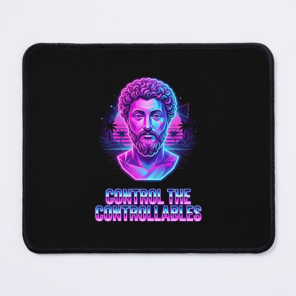 Item preview, Control the Controllables Stoic Synthwave Art Philosophy Quote designed and sold by SplashTastic.