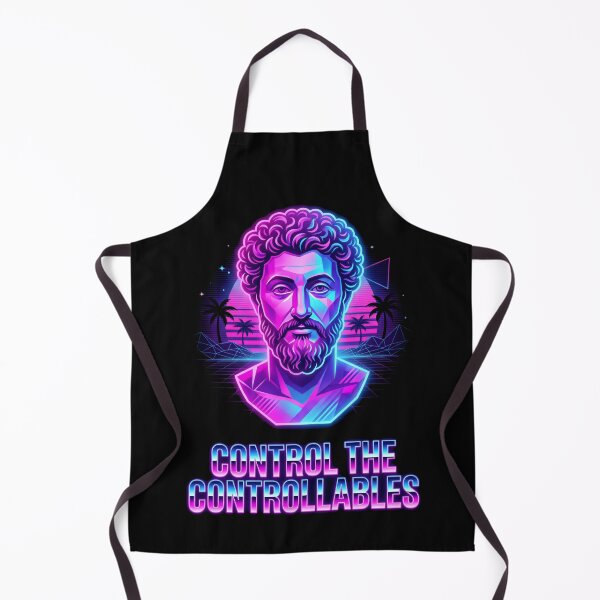 Item preview, Control the Controllables Stoic Synthwave Art Philosophy Quote designed and sold by SplashTastic.
