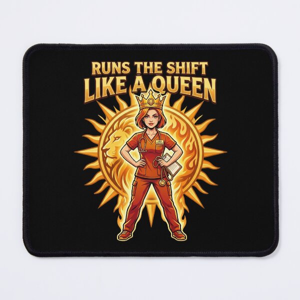 Item preview, Leo Nurse – Runs The Shift Like A Queen Funny Zodiac Nurse Confidence Gift designed and sold by Im-Ara.