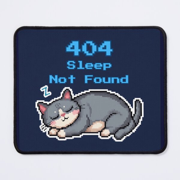 Item preview, 404 Sleep Not Found Sleeping Cat designed and sold by Paws And Pixels Co.
