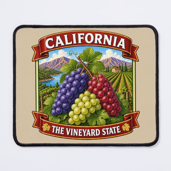 Item preview, California Grapes – The Vineyard State designed and sold by Myra365Art.