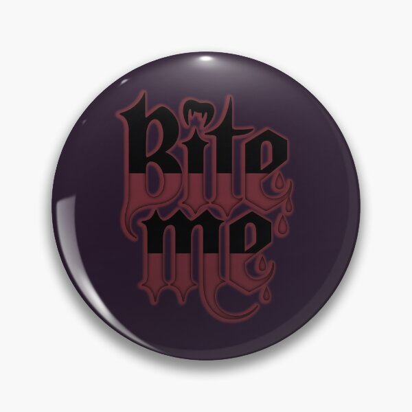 Item preview, Bite Me Gothic Vampire Typography designed and sold by Meivelle.