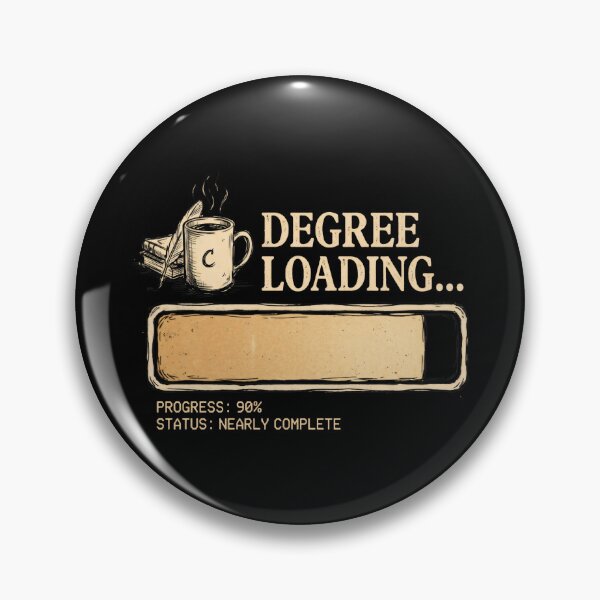 Item preview, Degree Loading Progress Bar Student Life Vintage Aesthetic designed and sold by SplashTastic.