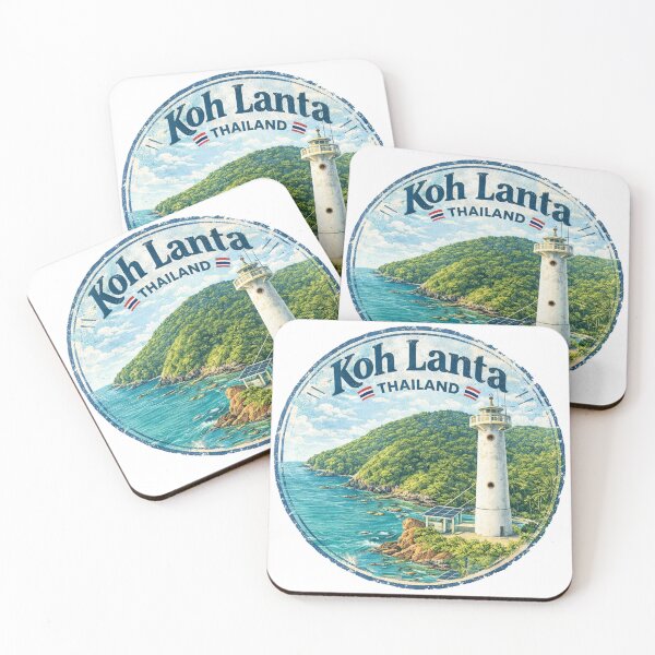 Item preview, Koh Lanta Thailand Travel Retro Emblem designed and sold by vectcd.