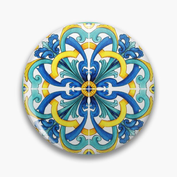 Item preview, Rangoli design blue and yellow  designed and sold by Heaven1111.
