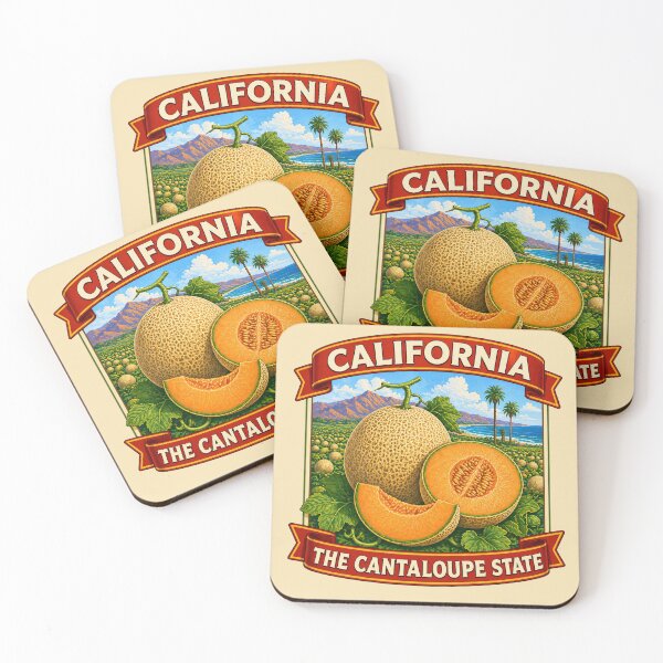 Item preview, California -The Cantaloupe State designed and sold by Myra365Art.