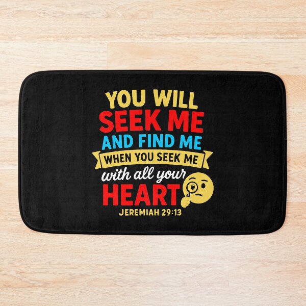 Item preview, Jeremiah 29:13 Seek Me With All Your Heart designed and sold by plushism.