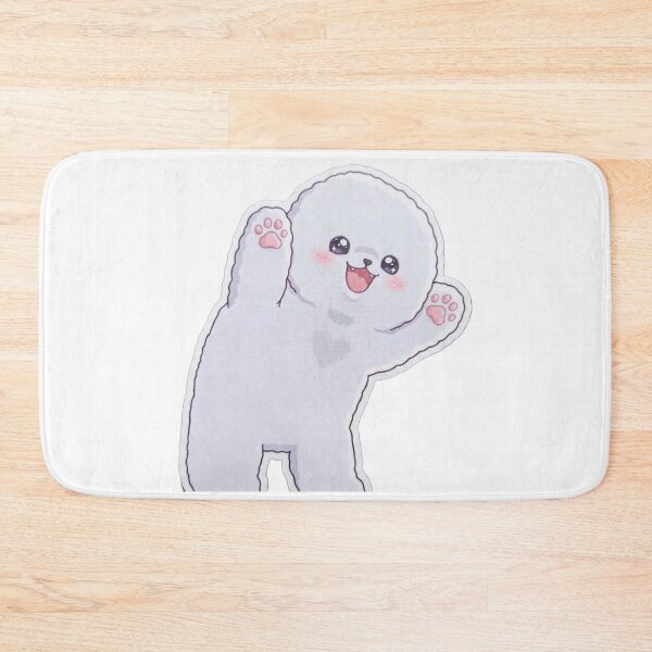 Item preview, Happy Dancing White Puppy Sticker - Cute Kawaii Dog designed and sold by rajaansariT.
