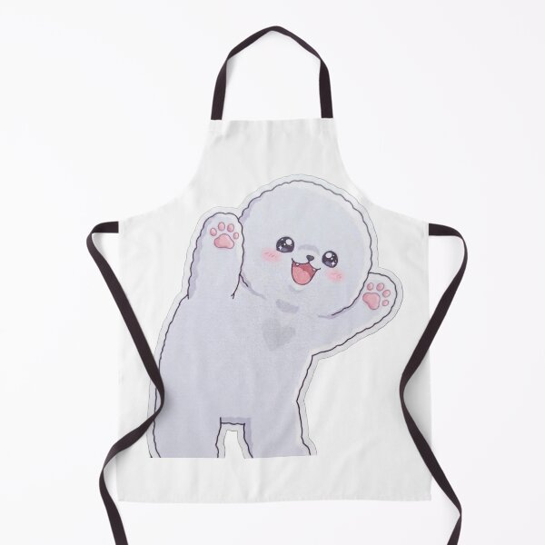 Item preview, Happy Dancing White Puppy Sticker - Cute Kawaii Dog designed and sold by rajaansariT.