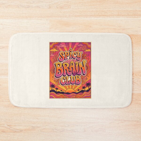 Item preview, Spicy Brain Club Retro Mental Health 70s Aesthetic designed and sold by SplashTastic.
