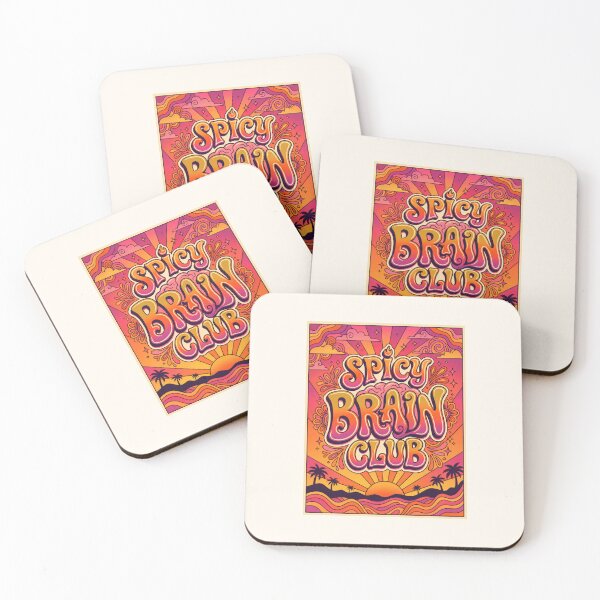 Item preview, Spicy Brain Club Retro Mental Health 70s Aesthetic designed and sold by SplashTastic.