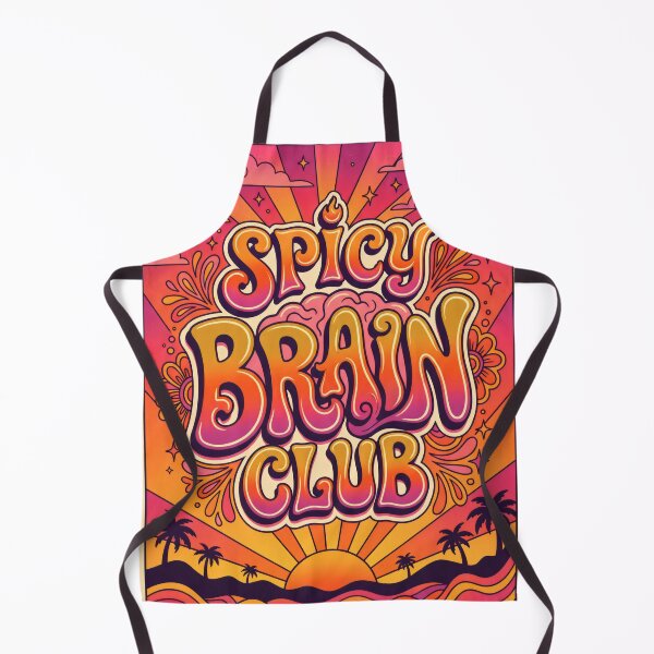 Item preview, Spicy Brain Club Retro Mental Health 70s Aesthetic designed and sold by SplashTastic.