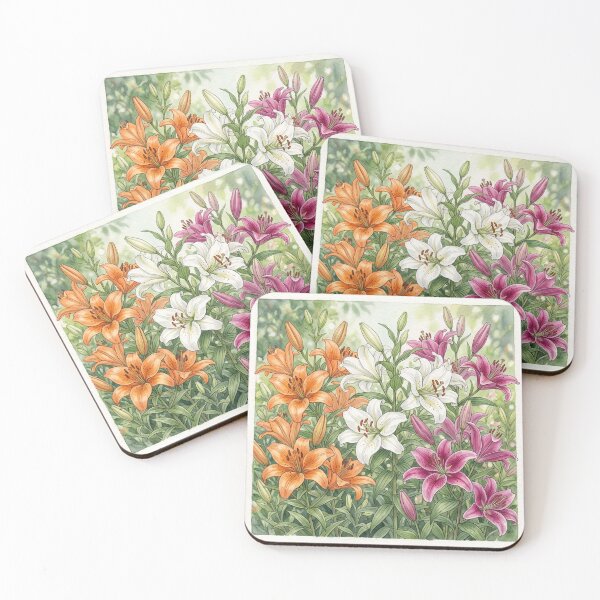 Item preview, Subtle Lesbian Pride Watercolor Lily Botanicals designed and sold by ryanguas.