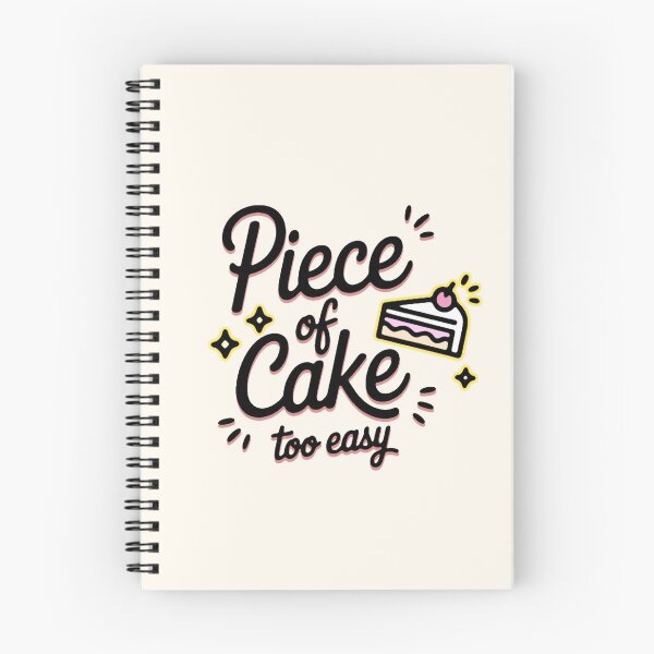 Item preview, Piece of Cake Cute Retro Typography Dessert Pun designed and sold by Meivelle.