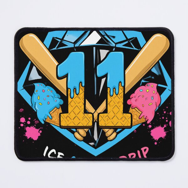 Item preview, Baseball 11 Year Old Ice Cream Drip 11th Birthday Boy Player designed and sold by Mavesha.