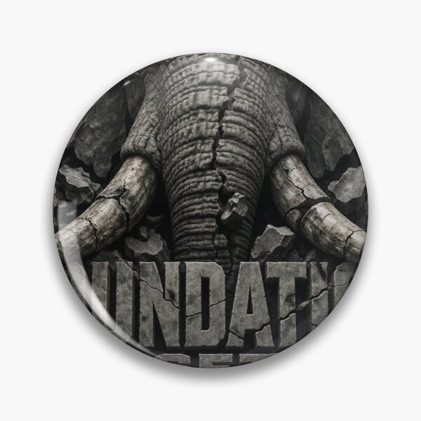 Item preview, Founder Forges Foundation Elephant Brutalist Tectonic Industrial Art Print designed and sold by SavannaStrikes.