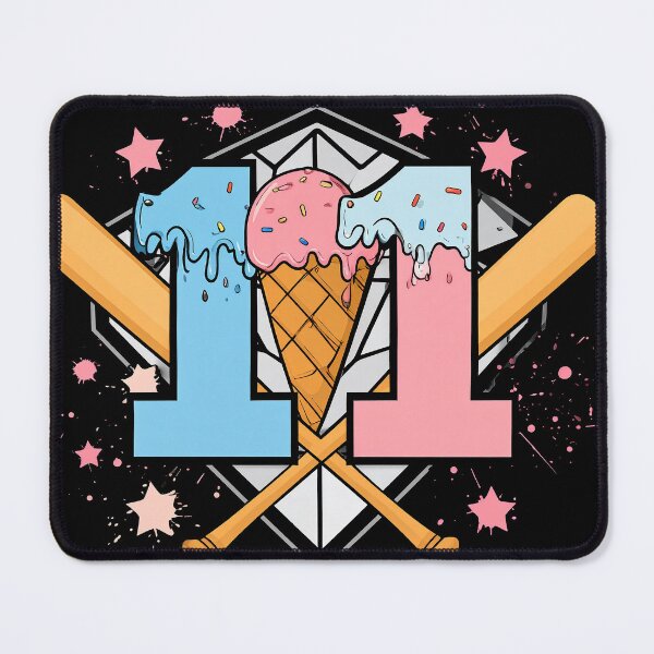 Item preview, Baseball 11 Year Old Ice Cream Drip 11th Birthday Boy Player designed and sold by Mavesha.