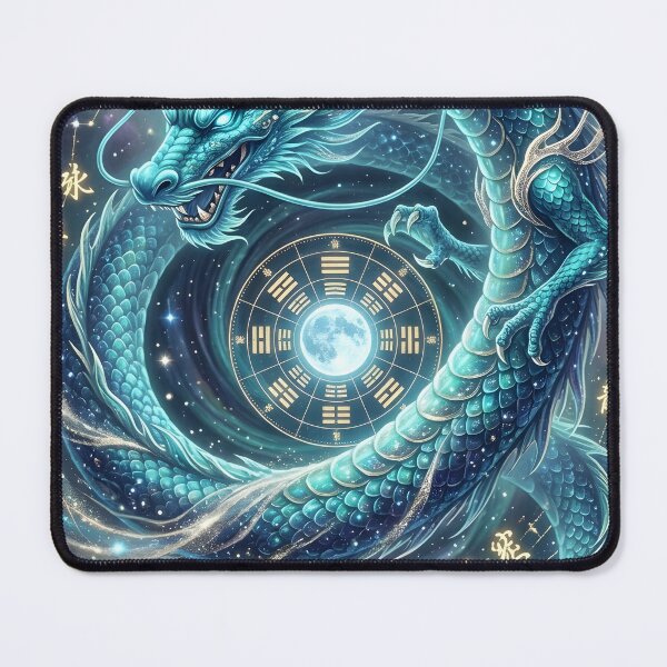 Item preview, Azure Cosmic Dragon: Taiji Harmony Moon Sea designed and sold by RomeeArt.