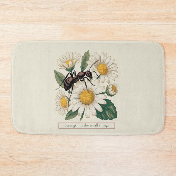 Item preview, Strength In The Small Things Vintage Ant Botanical Print designed and sold by AlexandraSand.
