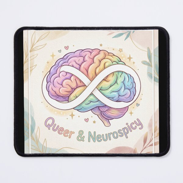 Item preview, Queer and Neurospicy Rainbow Infinity Brain Art designed and sold by ryanguas.