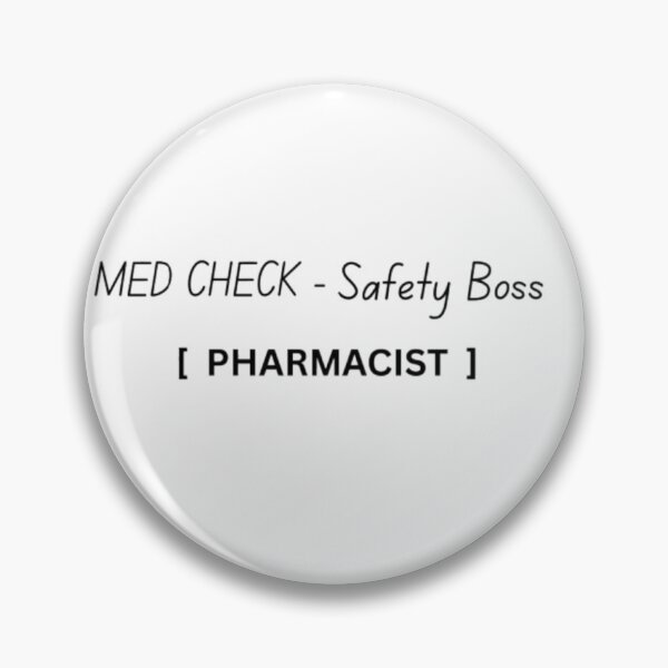 Item preview, Med Check Safety Boss Pharmacist T-Shirt | Pharmacy Humor Tee designed and sold by OffScripted.