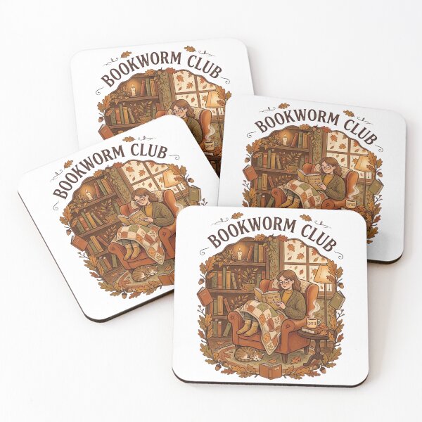 Item preview, Bookworm Club Cozy Autumn Reading Nook Design designed and sold by urbinet.