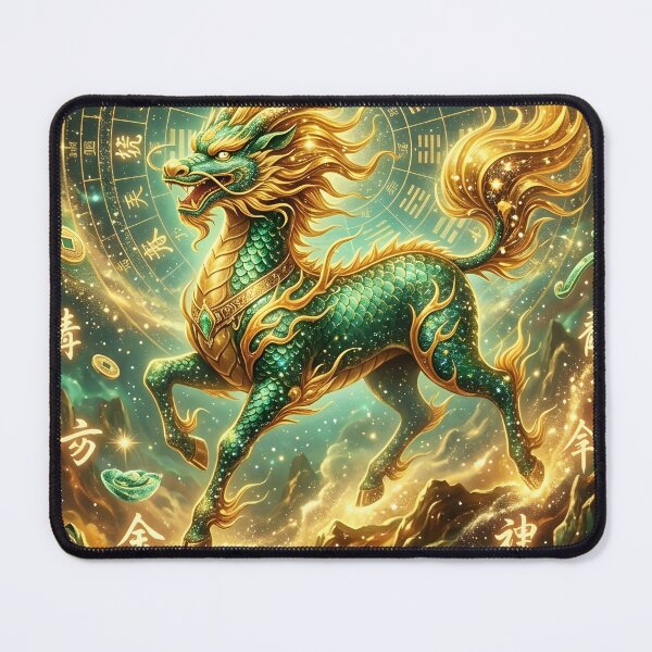 Item preview, Golden Qilin Fortune: Feng Shui Compass Mountain designed and sold by RomeeArt.