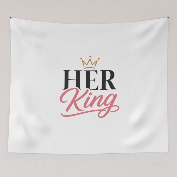Item preview, His Queen Matching Couple Design | King Queen Relationship Shirt designed and sold by EMYWAMZGLOBAL.