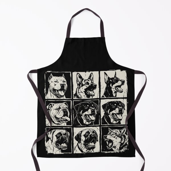 Item preview, Roaring Dogs Vintage Angry Dogs Barking Cool Snarling Hellhound Face-to-Face Fury Dogs Barking Dangerous Dogs designed and sold by Jokerstyle.