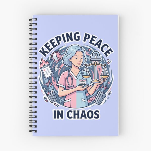 Item preview, Libra Nurse – Keeping Peace While Everything Is Chaos Funny Zodiac Nurse Gift designed and sold by Im-Ara.