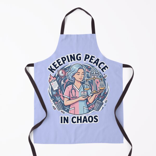 Item preview, Libra Nurse – Keeping Peace While Everything Is Chaos Funny Zodiac Nurse Gift designed and sold by Im-Ara.