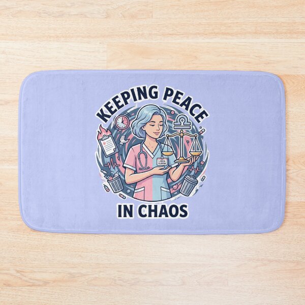 Item preview, Libra Nurse – Keeping Peace While Everything Is Chaos Funny Zodiac Nurse Gift designed and sold by Im-Ara.