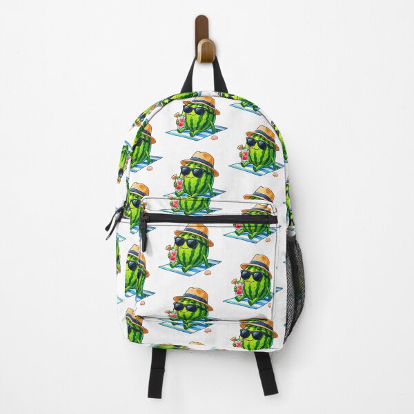 Item preview, Cool Watermelon Chilling on the Beach - Tropical Summer Vibe designed and sold by TheCuriousPawn.