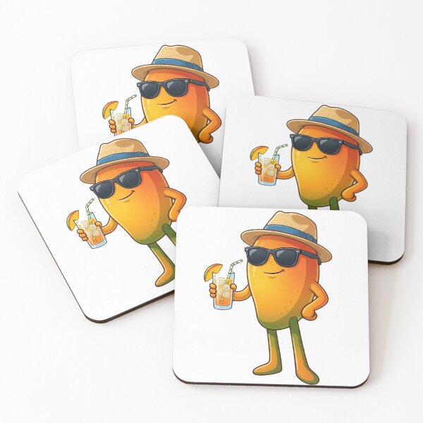 Item preview, Cool Mango Chilling on the Beach - Tropical Summer Vibe designed and sold by TheCuriousPawn.