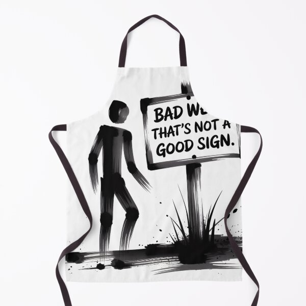 Item preview, Zen Sumi-e Stick Figure on Signpost Art designed and sold by Bloomkept.