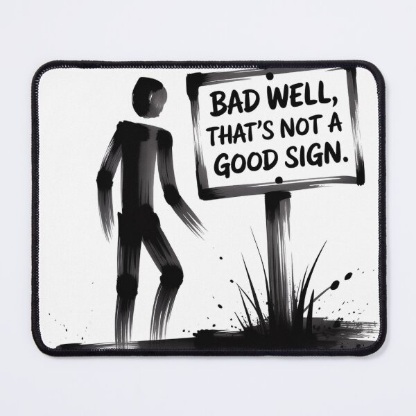 Item preview, Zen Sumi-e Stick Figure on Signpost Art designed and sold by Bloomkept.