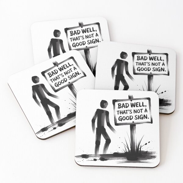 Item preview, Zen Sumi-e Stick Figure on Signpost Art designed and sold by Bloomkept.