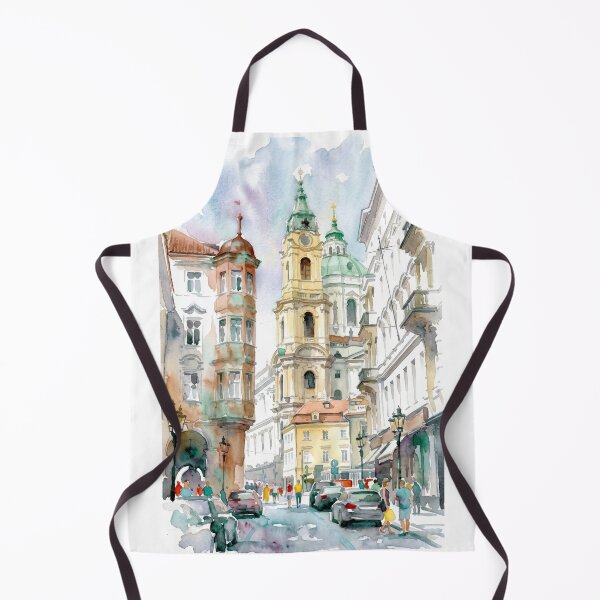 Item preview, Old Town Square with St Nicholas Church in Prague designed and sold by caracatita75.