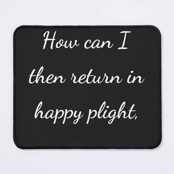 Item preview, "How can I then return in happy plight," - handwriting white designed and sold by ariksworld.