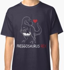 Pregosaurus Preggosaurus Cute Funny Pregnancy Maternity Classic T-Shirt