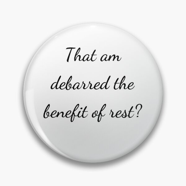 Item preview, "That am debarred the benefit of rest?" - handwriting black designed and sold by ariksworld.