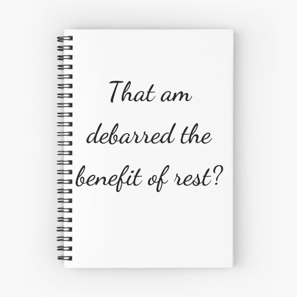 Item preview, "That am debarred the benefit of rest?" - handwriting black designed and sold by ariksworld.